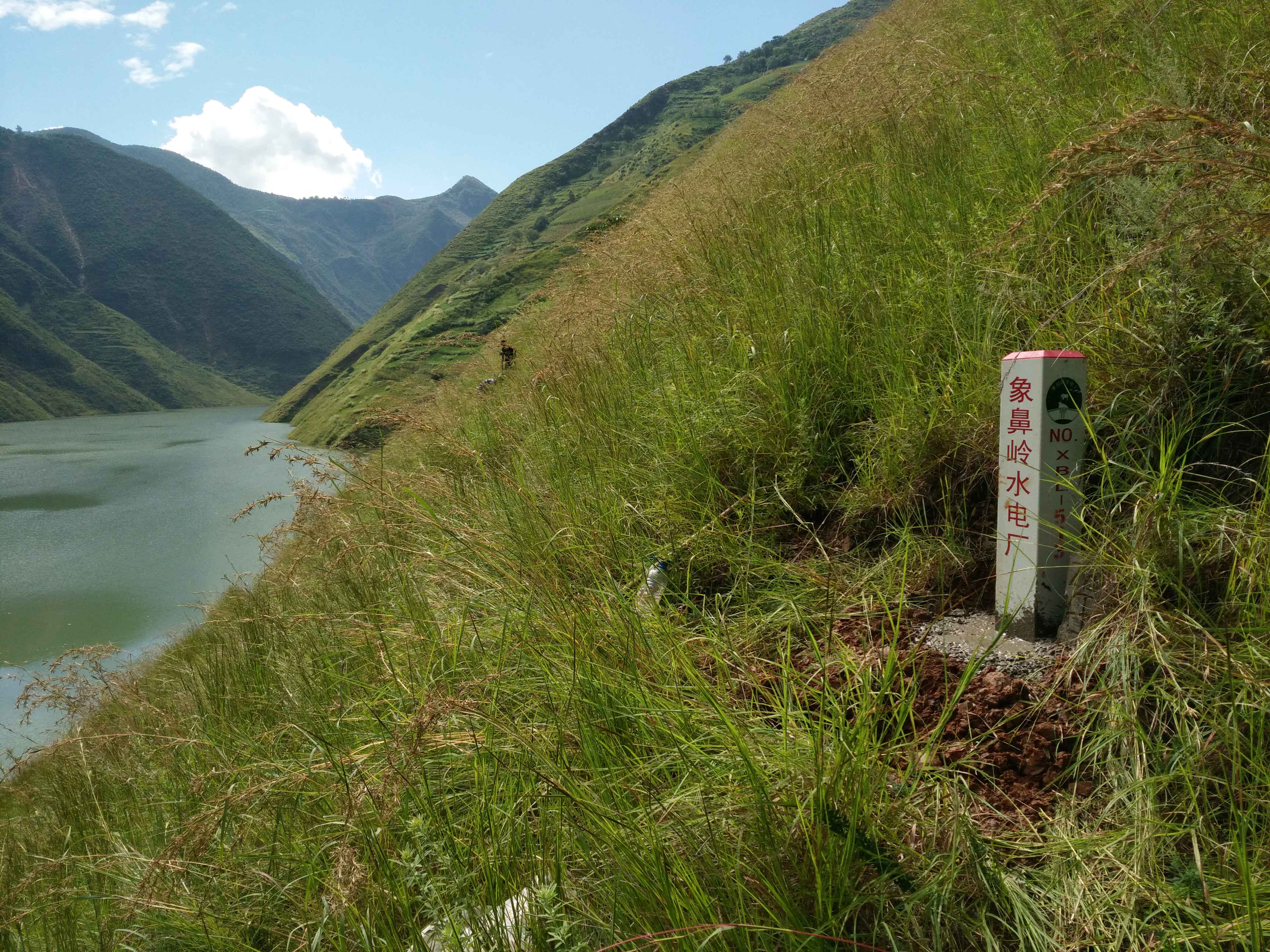 水電站界樁埋設(shè)現(xiàn)狀